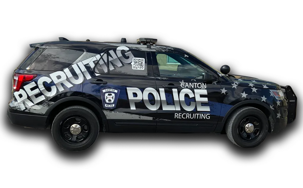 Commercial Vehicle Wrap SUV Right Canton Police Department 2