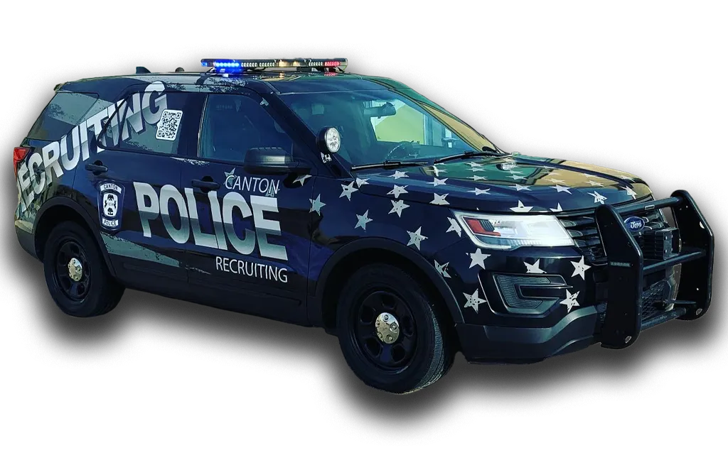 Commercial Vehicle Wrap SUV Right Canton Police Department