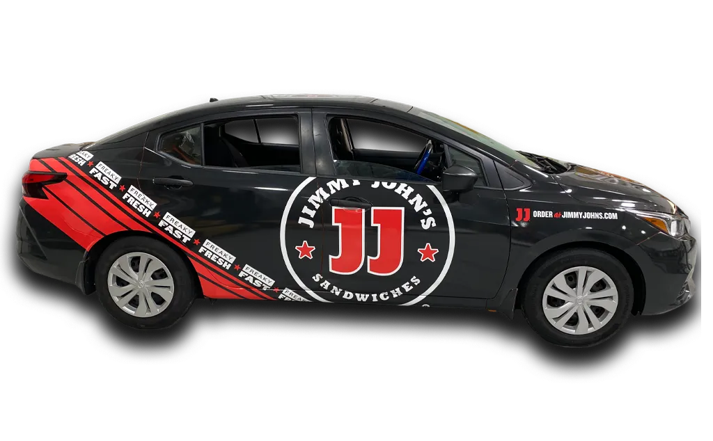 Commercial Vehicle Wrap Sedan Right Jimmy Johns