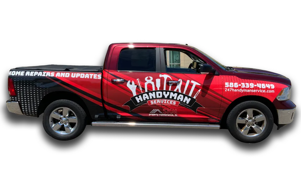 Commercial Vehicle Wrap Truck Right Handyman Services