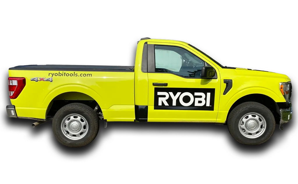 Commercial Vehicle Wrap Truck Right RYOBI