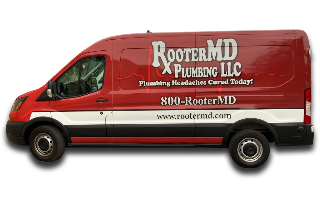 Commercial Vehicle Wrap Van Left Rooter MD Plumbing