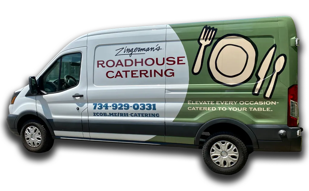 Commercial Vehicle Wrap Van Left Zingermans