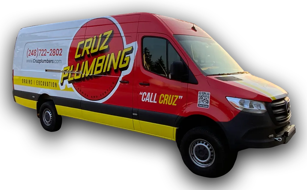 Commercial Vehicle Wrap Van Right Cruz Plumbing 2