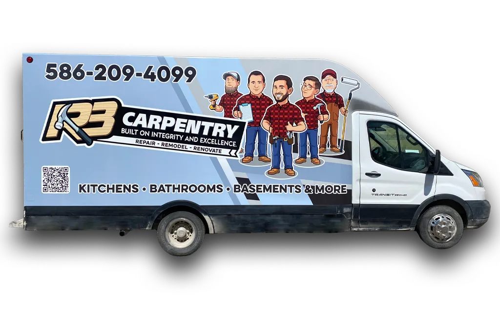 Commercial Vehicle Wrap Van Right R3 Carpentry