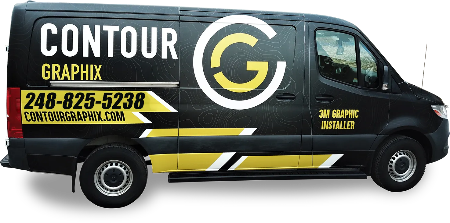 Contour Graphix Commercial Work Van with Vehicle Wrap