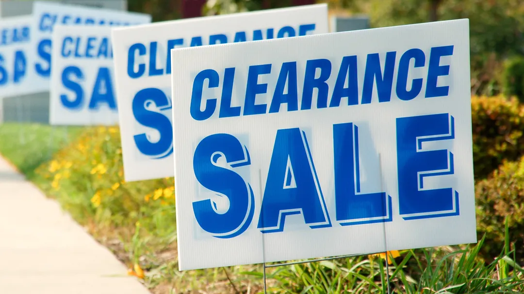 Custom Business Sign Clearance Sale Yard Sign