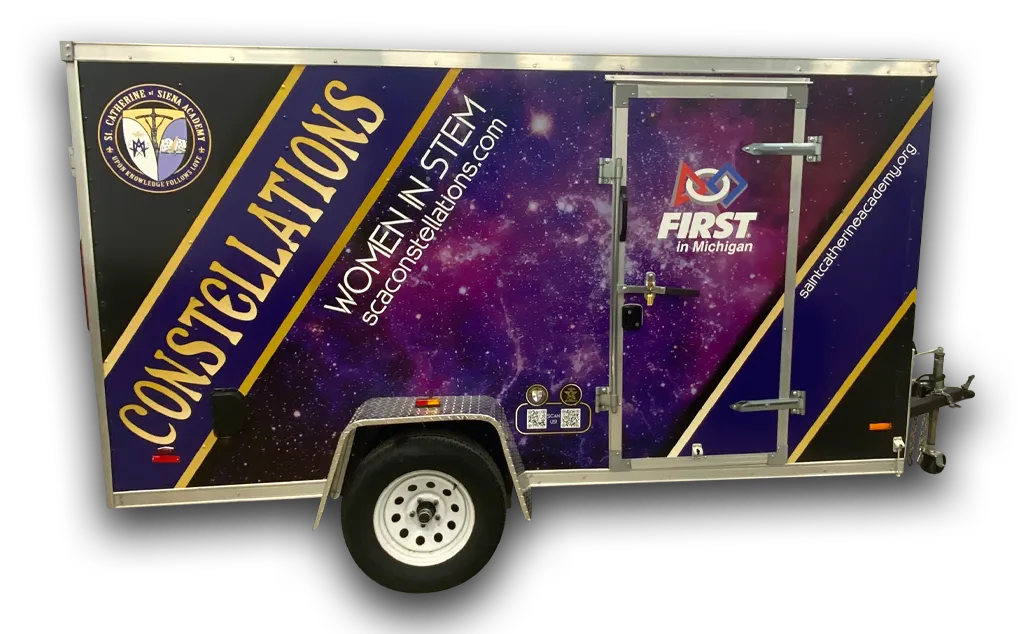 Commercial Vehicle Wrap Trailer Constellations Right