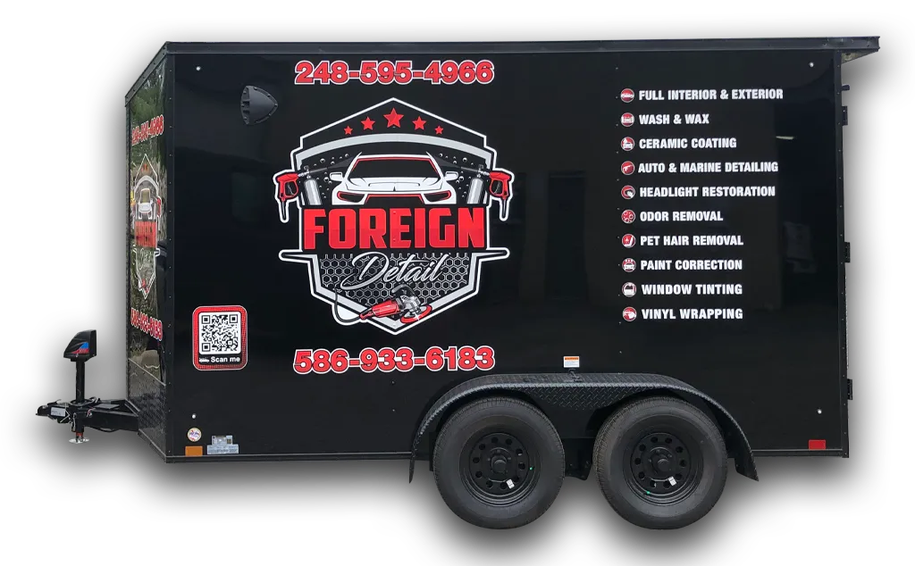 Commercial Vehicle Wrap Trailer Foreign LEft