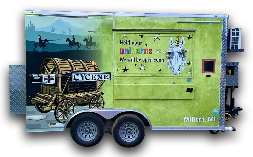 Commercial Vehicle Wrap Trailer Unicorn Right