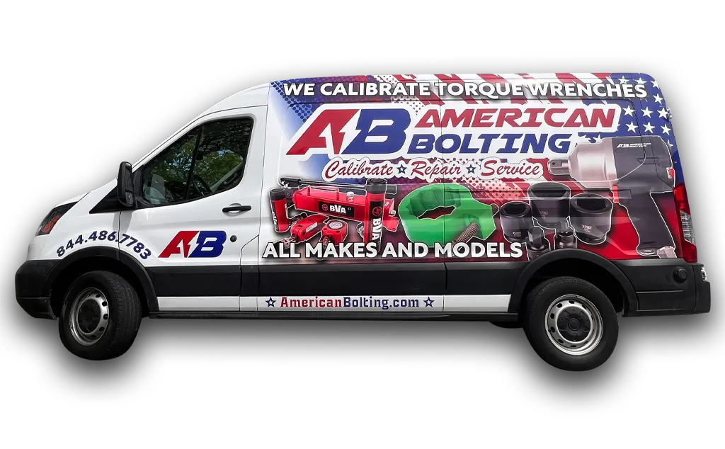 Commercial Vehicle Wrap Van American Bolting Left