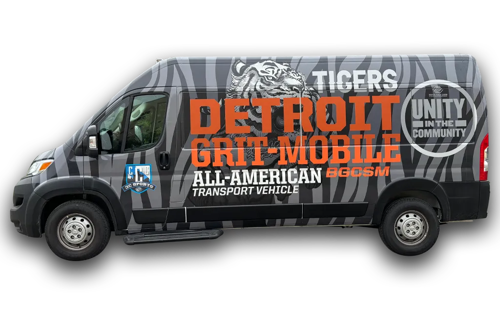 Commercial Vehicle Wrap Van Detroit Grit Left